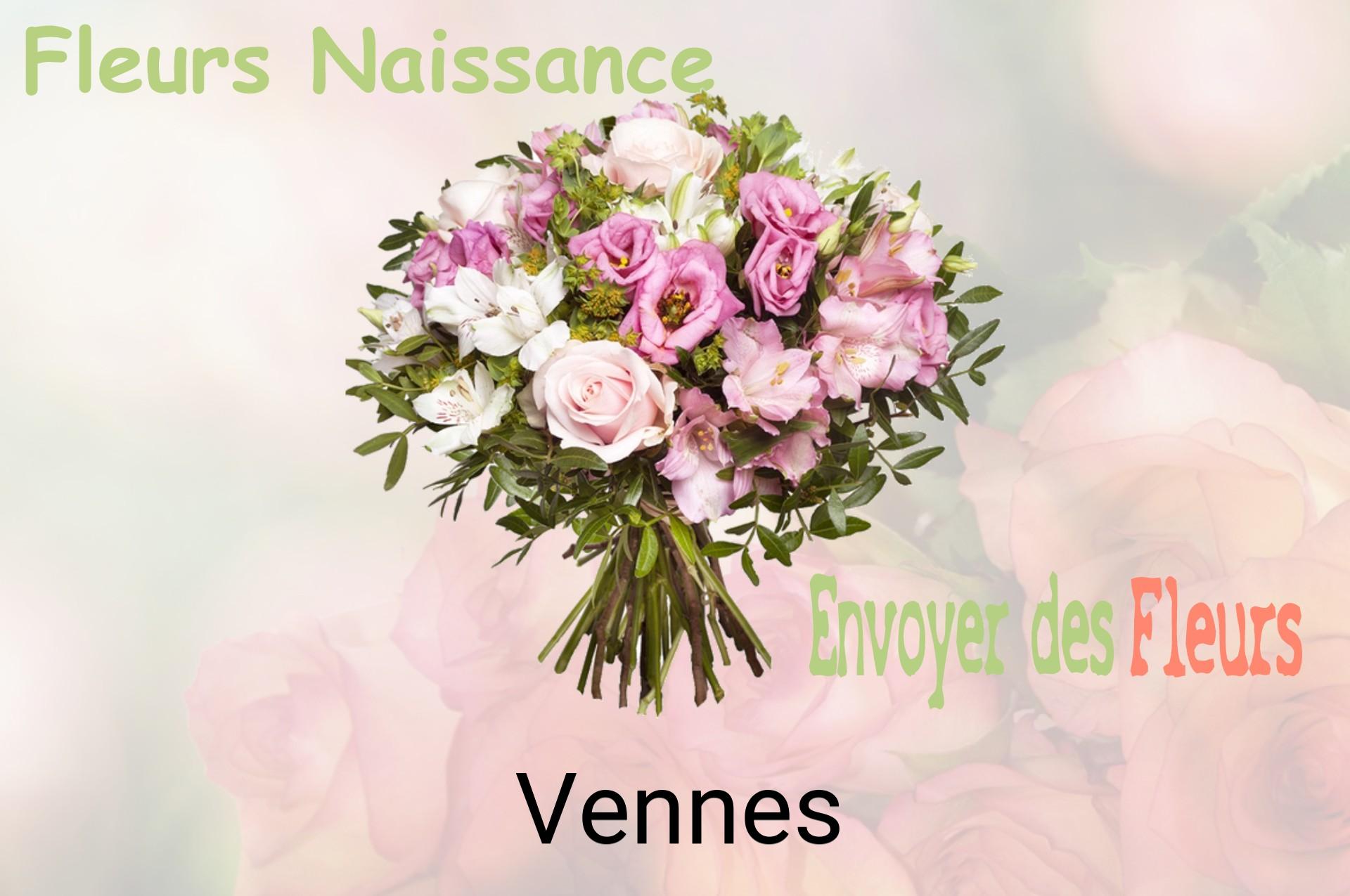 Bouquet de fleurs de naissance livré à Vennes